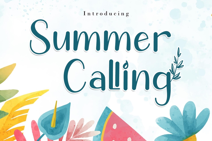 Summer Calling字体 3