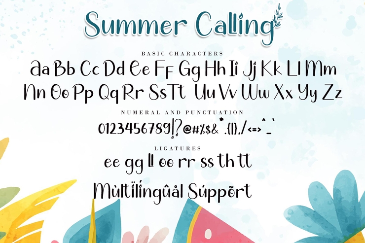 Summer Calling字体 4