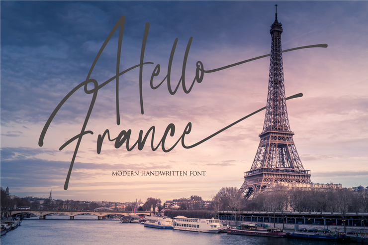 Hello France字体 10