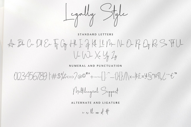 Legally Style字体 9