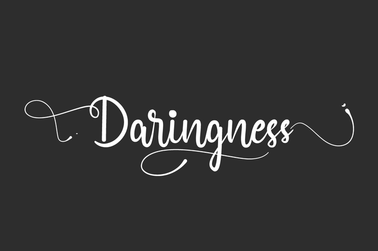 Daringness字体 1