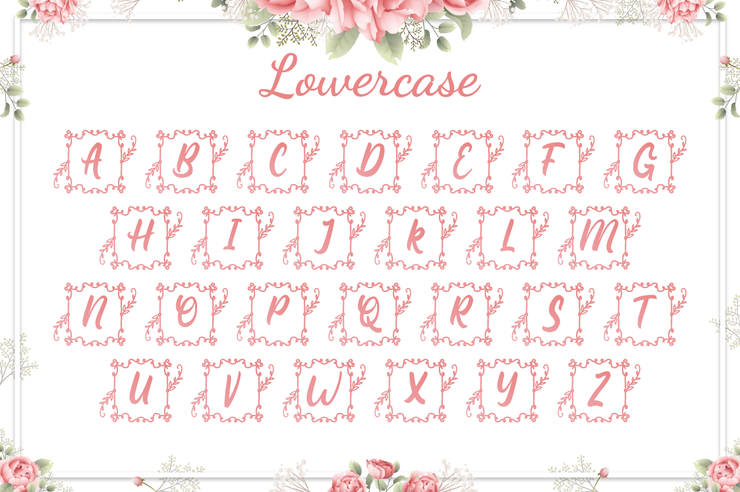 Square Lily Monogram字体 4