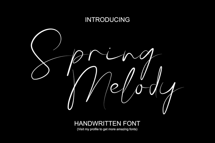 Spring Melody字体 1