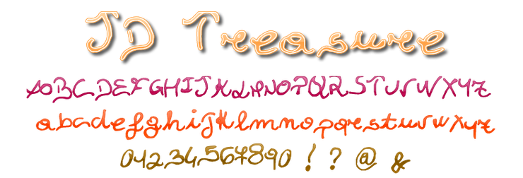 JDTreasure字体 1