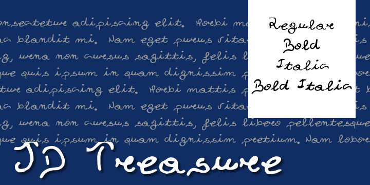 JDTreasure字体 2