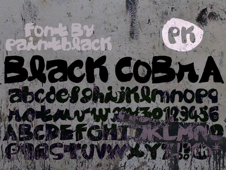 Black CoBrA字体 2