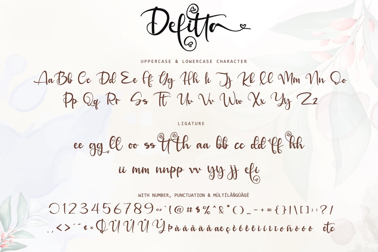 Defitta字体 3