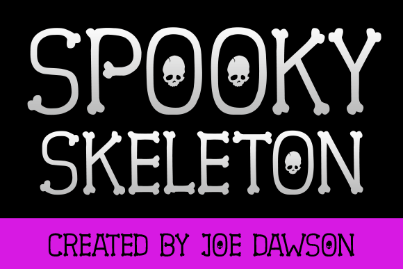 Spooky Skeleton字体 2