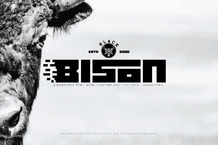 Black bison字体 2