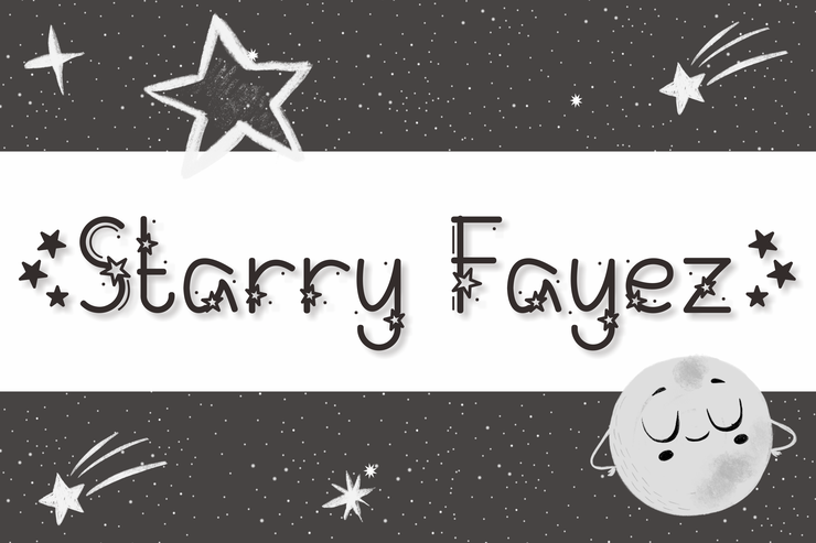 Starry Fayez字体 1