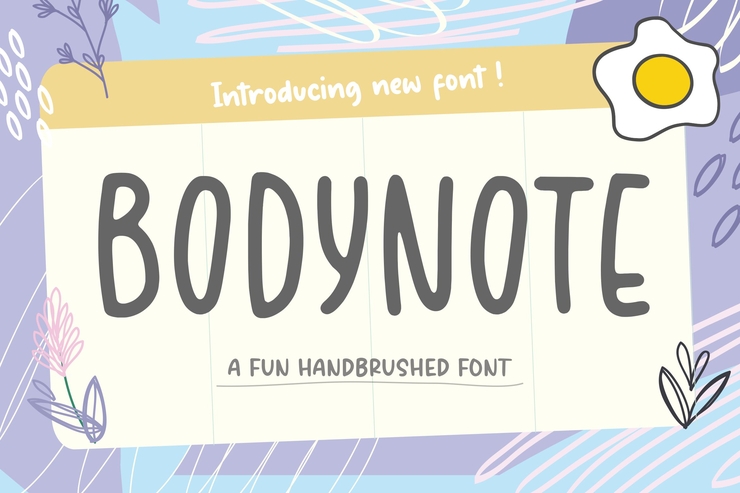 BODYNOTE字体 1