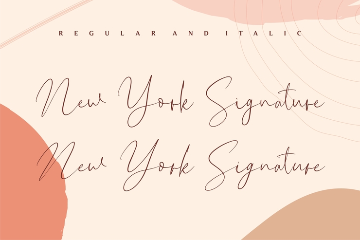 New York Signature字体 8