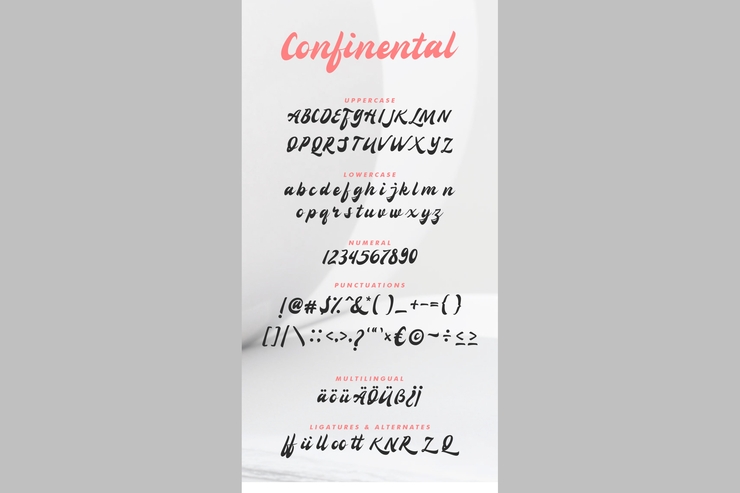 Confinental字体 4