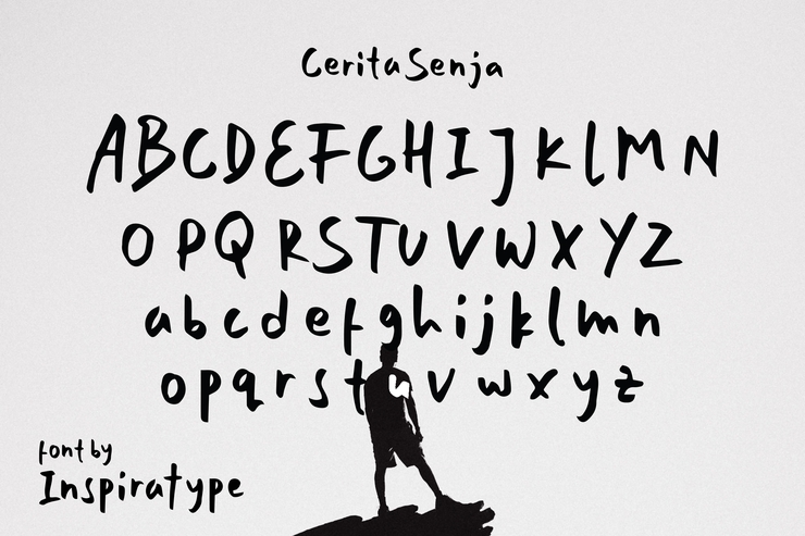 Cerita Senja字体 4