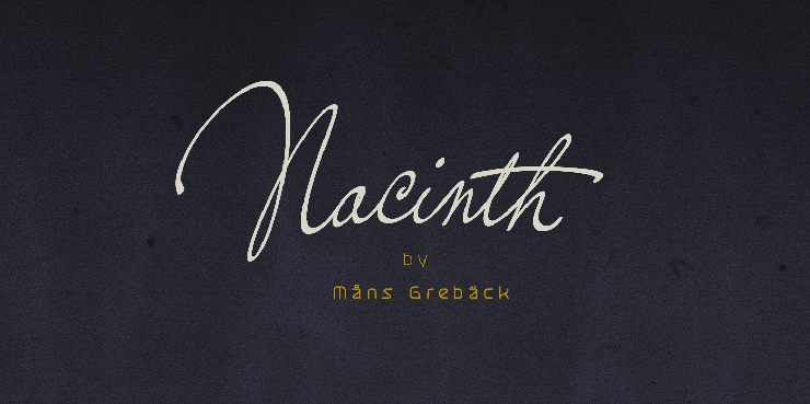 Nacinth字体 1