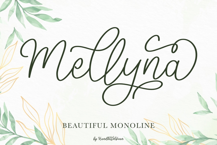 Mellyna字体 10