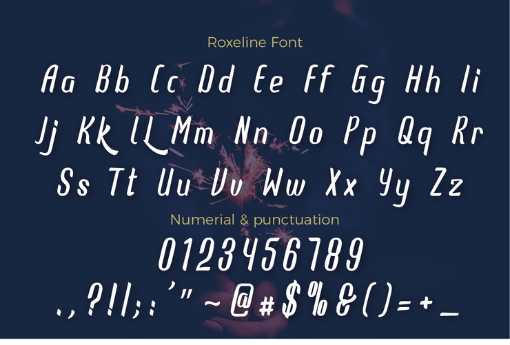 Roxeline字体 3