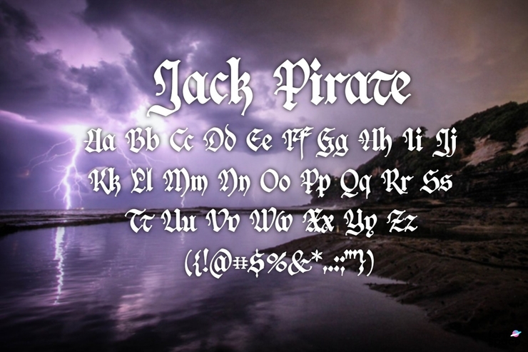 Jack Pirate字体 6