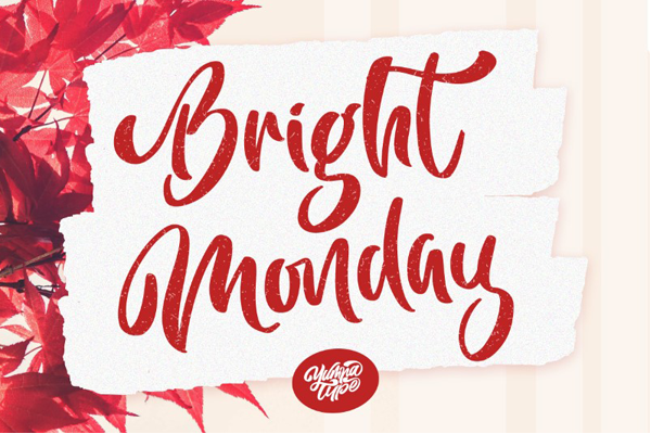 Bright Monday字体 3