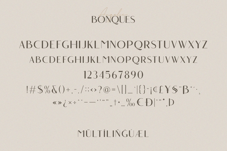 Angelic Bonques字体 6