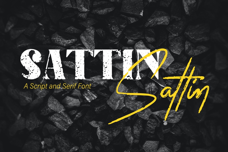 Sattin字体 4