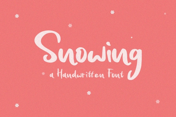 Snowing字体 3