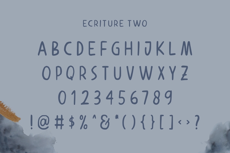 Ecriture字体 1