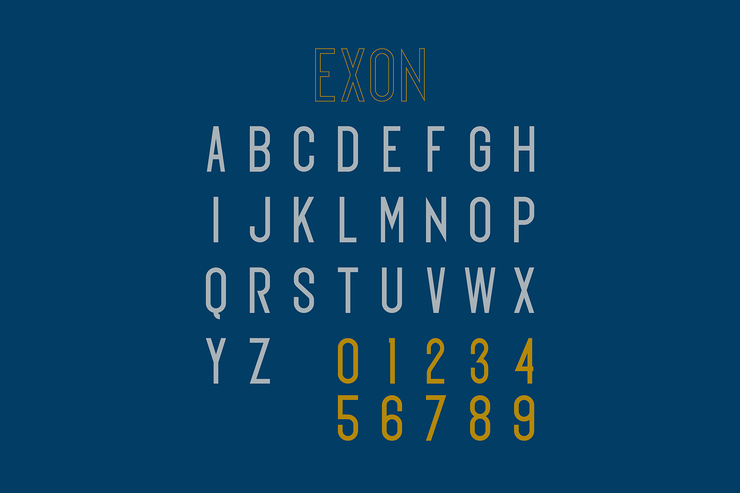 Exon字体 9