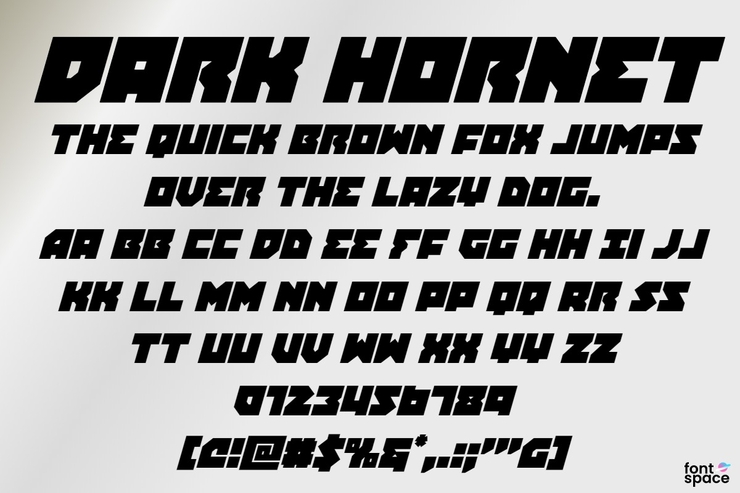 Dark Hornet字体 9