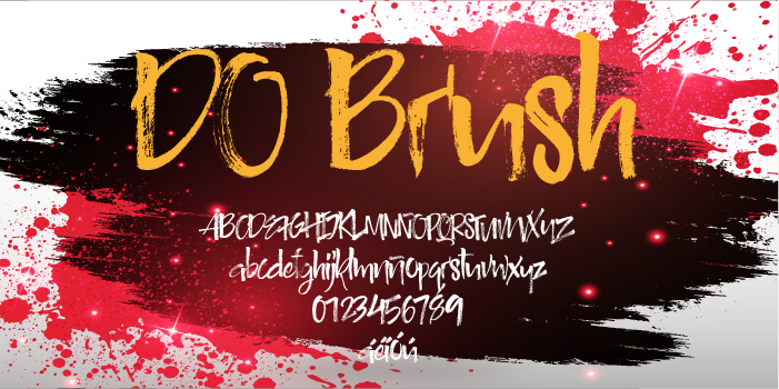 DO Brush字体 1