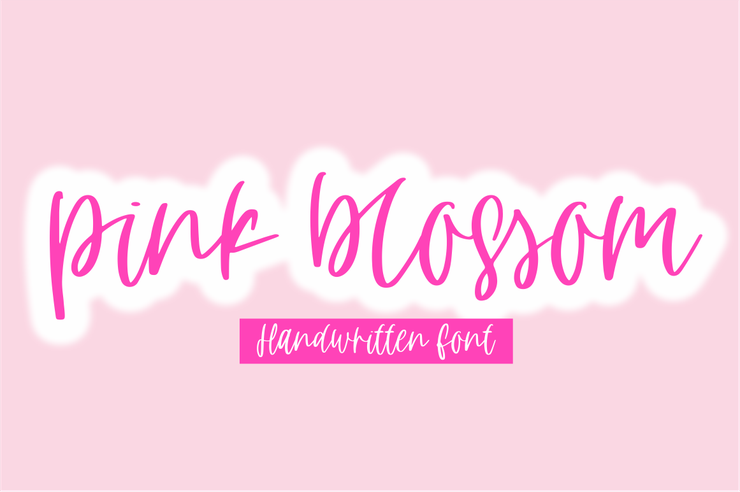pink blossom字体 6