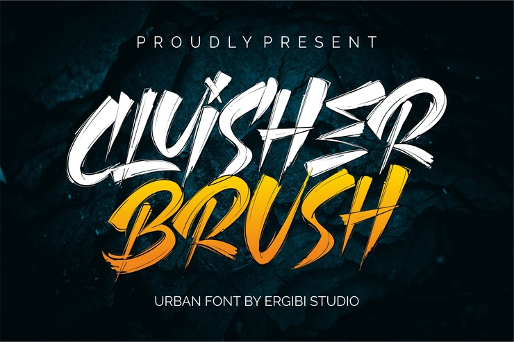 CLUISHER BRUSH字体 2
