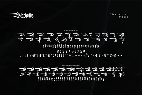 Blackside字体 1