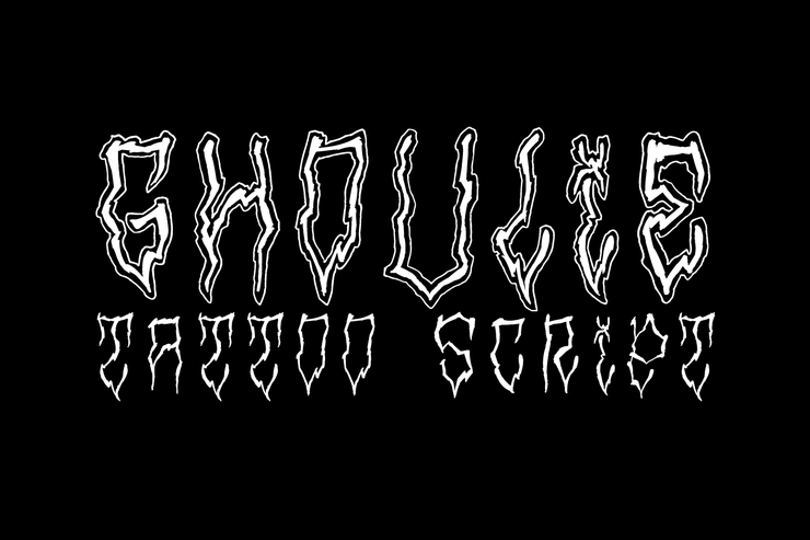 Ghoulie Tattoo Script字体 1