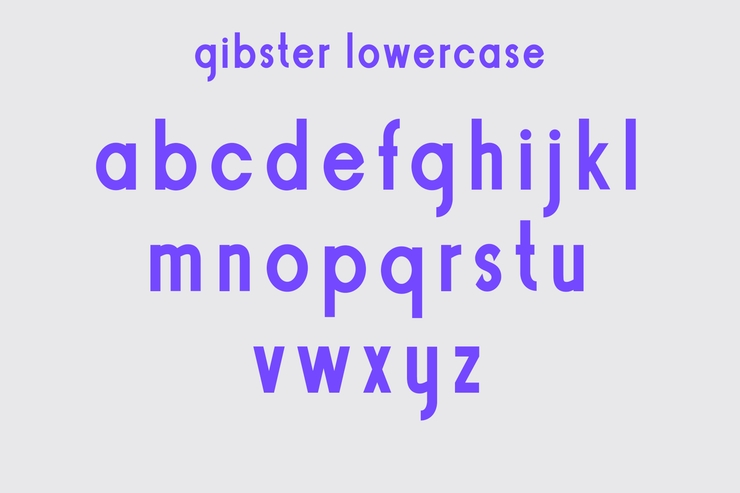 gibster字体 2