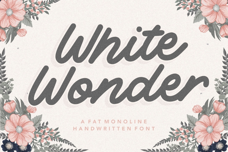 White Wonder字体 1
