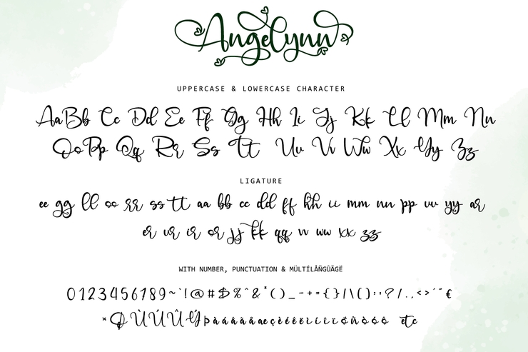 Angelynn字体 10