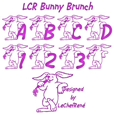 LCR Bunny Brunch字体 1