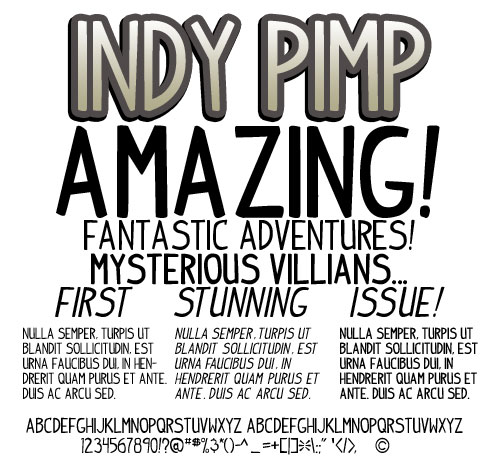 Indy Pimp字体 2