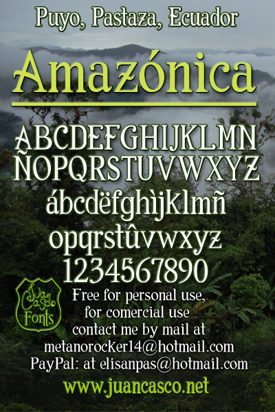 Amazónica字体 1