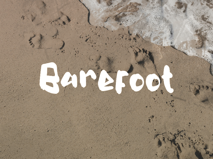 b Barefoot字体 1