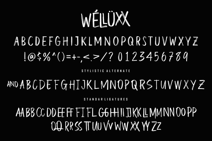 Welluxx字体 2