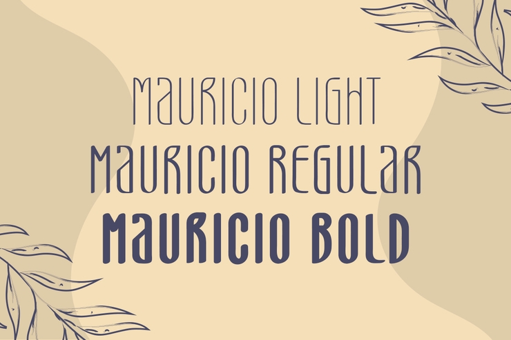 Mauricio Trial字体 2