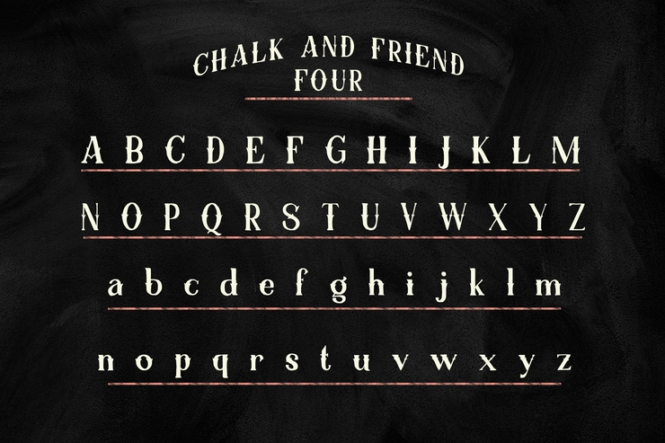 Chalk and Friend two字体 7