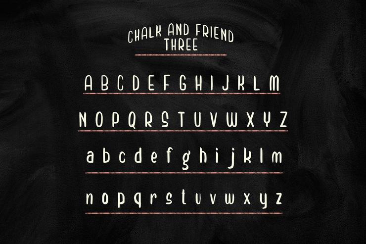 Chalk and Friend two字体 9