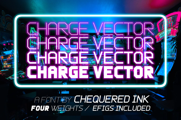 Charge Vector字体 1