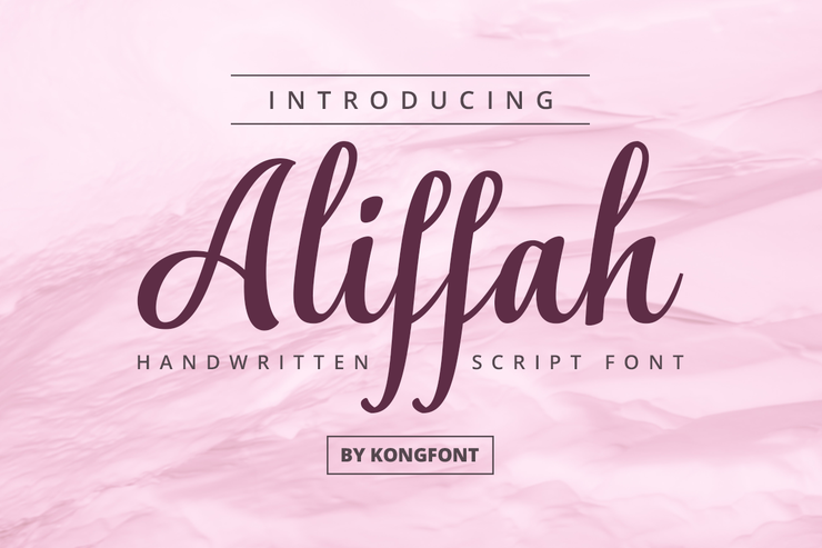Aliffah字体 1