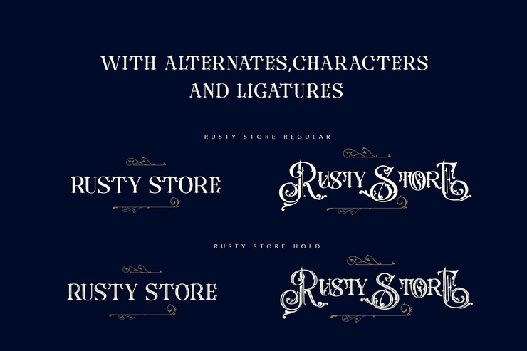 RUSTY STORE字体 4