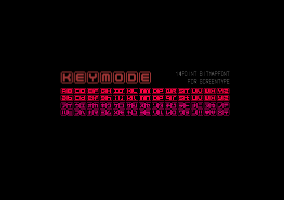 KEYmode Alphabet字体 1