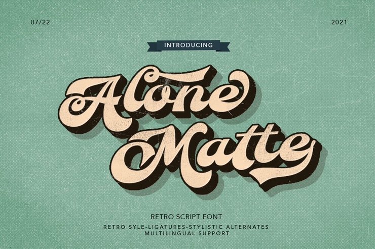 ALONE MATTE字体 5